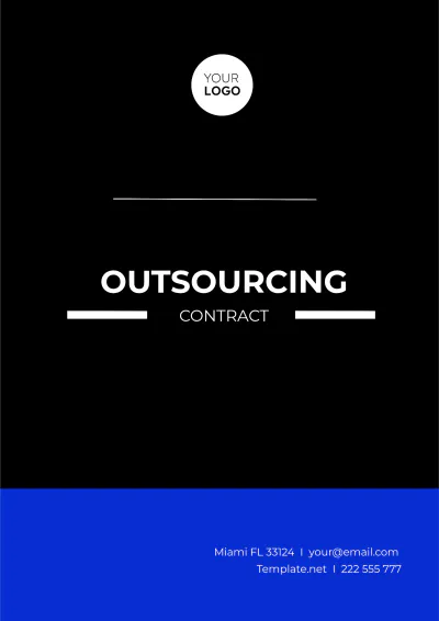 Free Outsourcing Contract Template to Edit Online