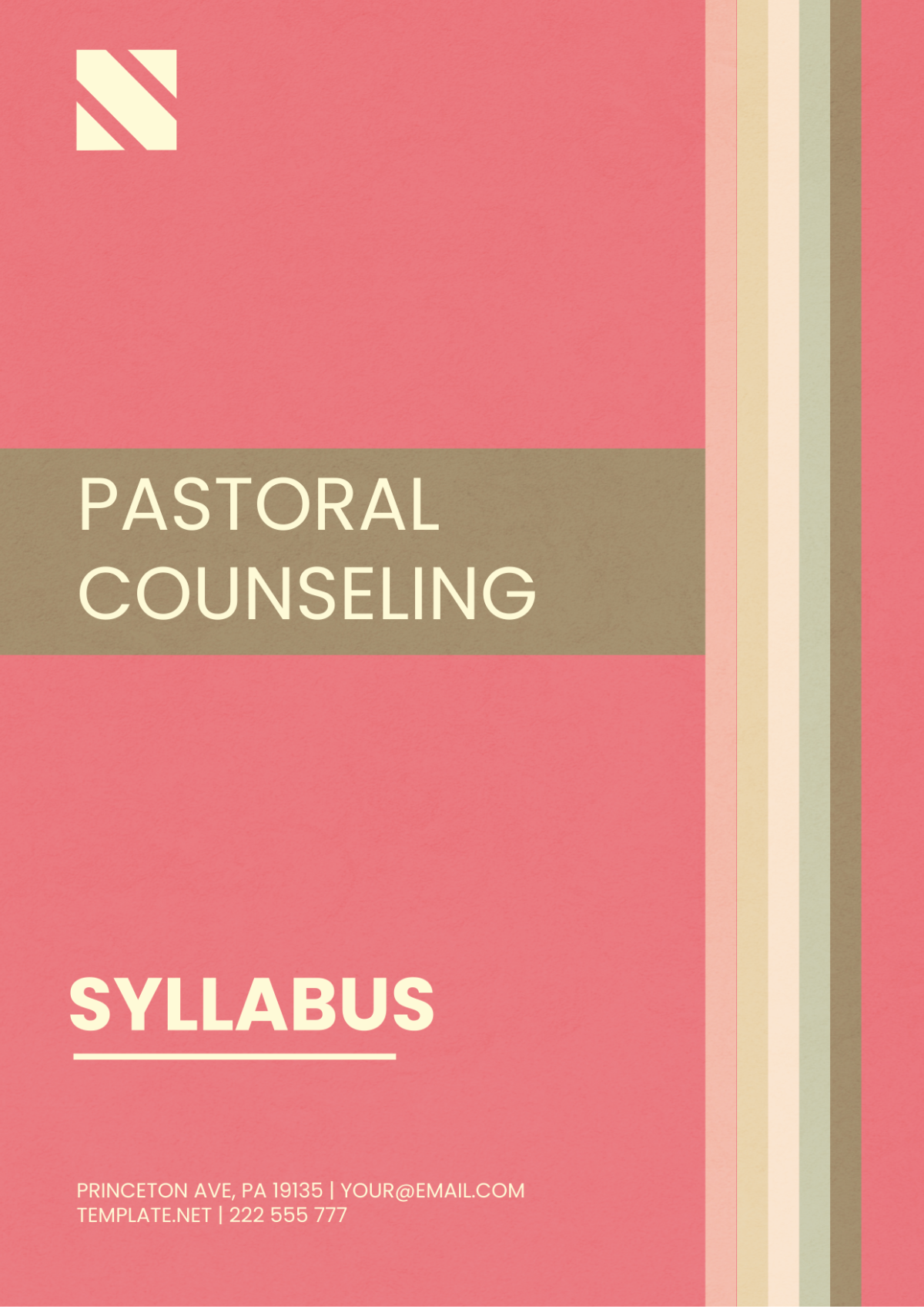 Pastoral Counseling Syllabus Template