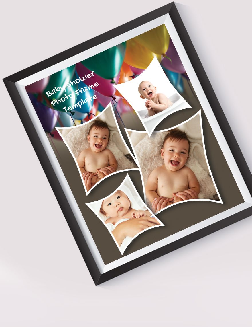 Baby Shower Photo Frame Template