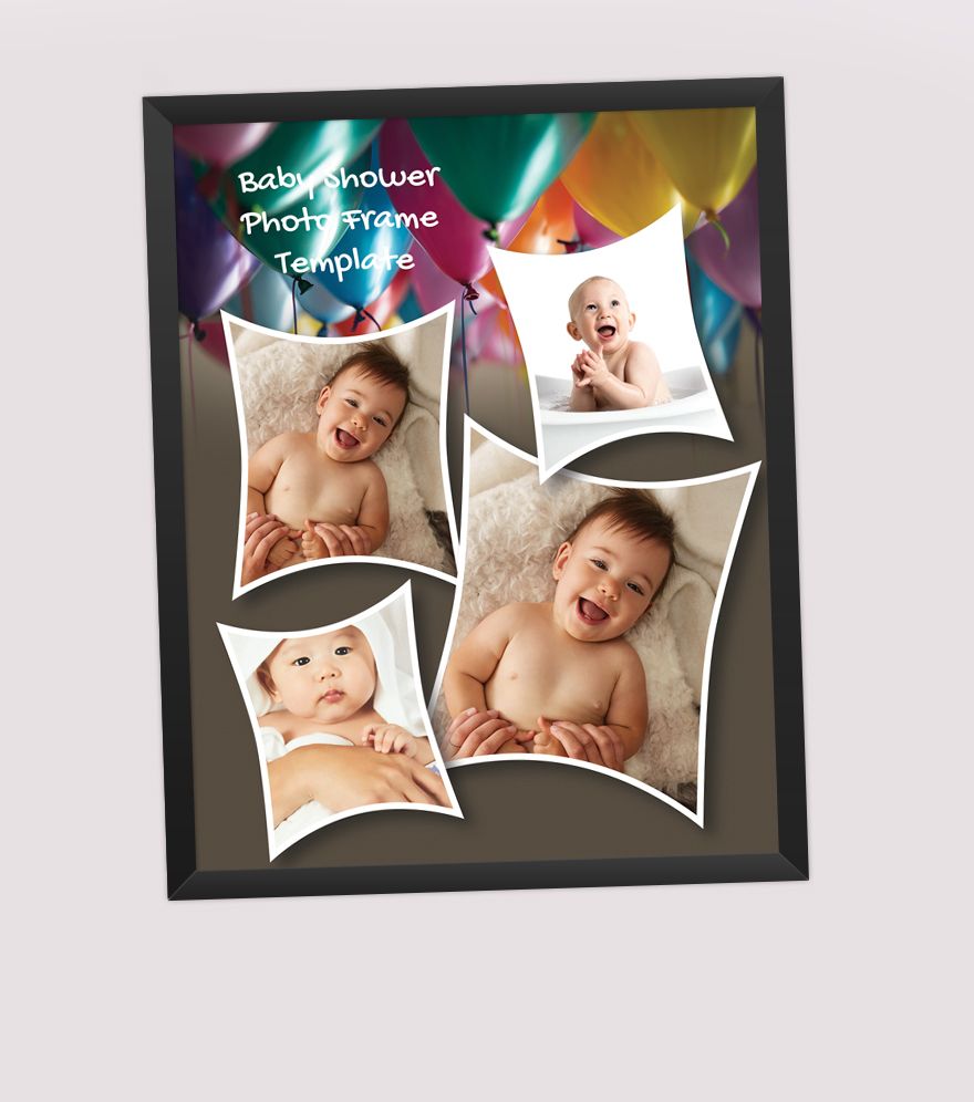 Baby Shower Photo Frame Template