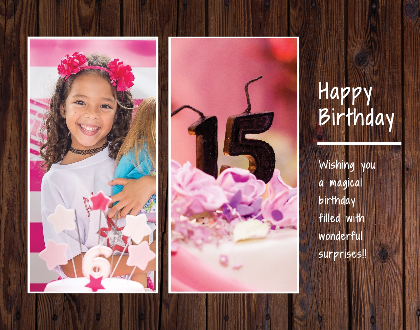 Creative Birthday Photo Frame Template