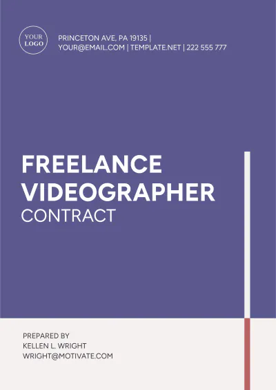 Free Freelance Videographer Contract Template to Edit Online