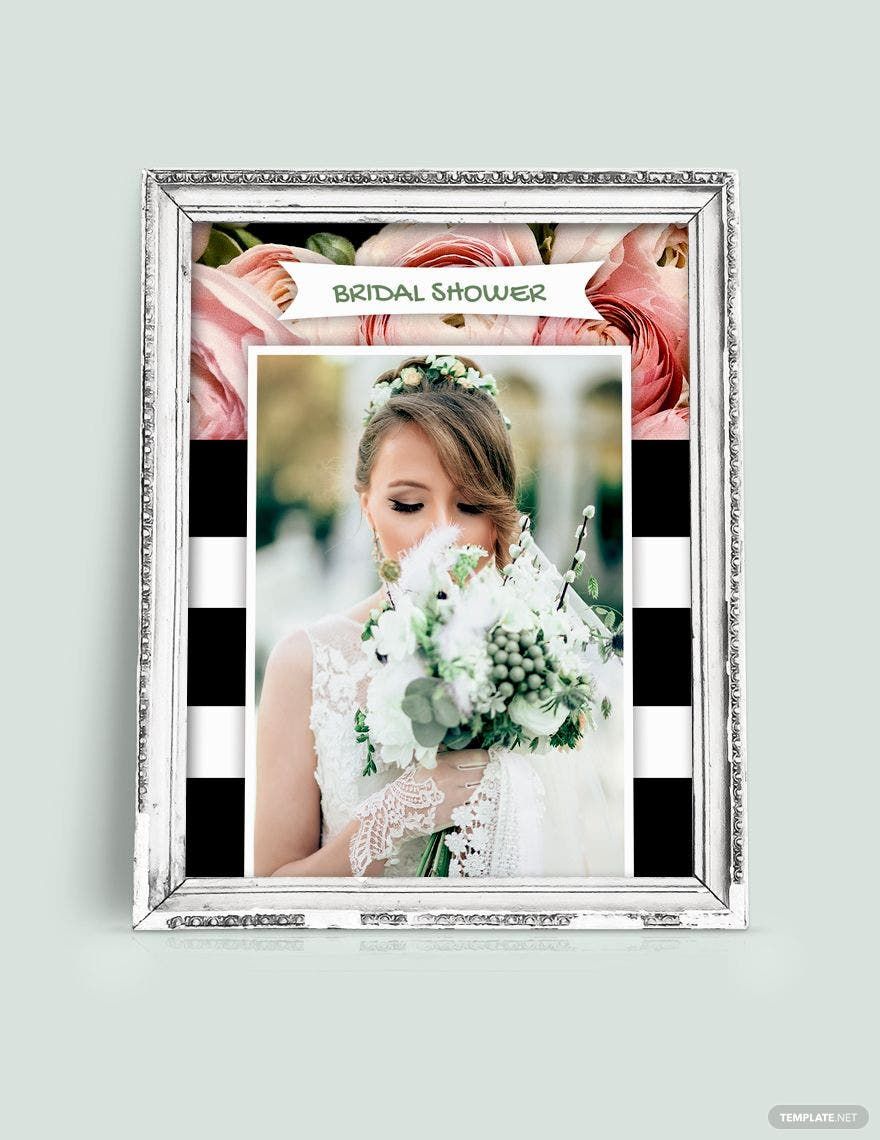 Bridal Shower Photo Frame Template