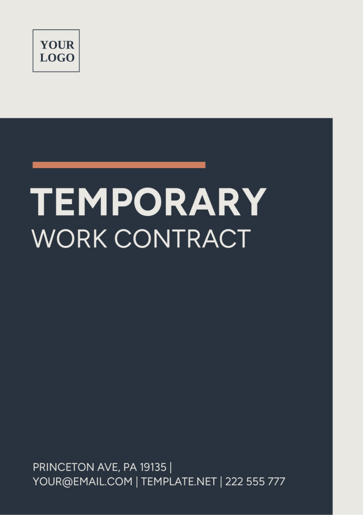 Temporary Work Contract Template - Edit Online & Download