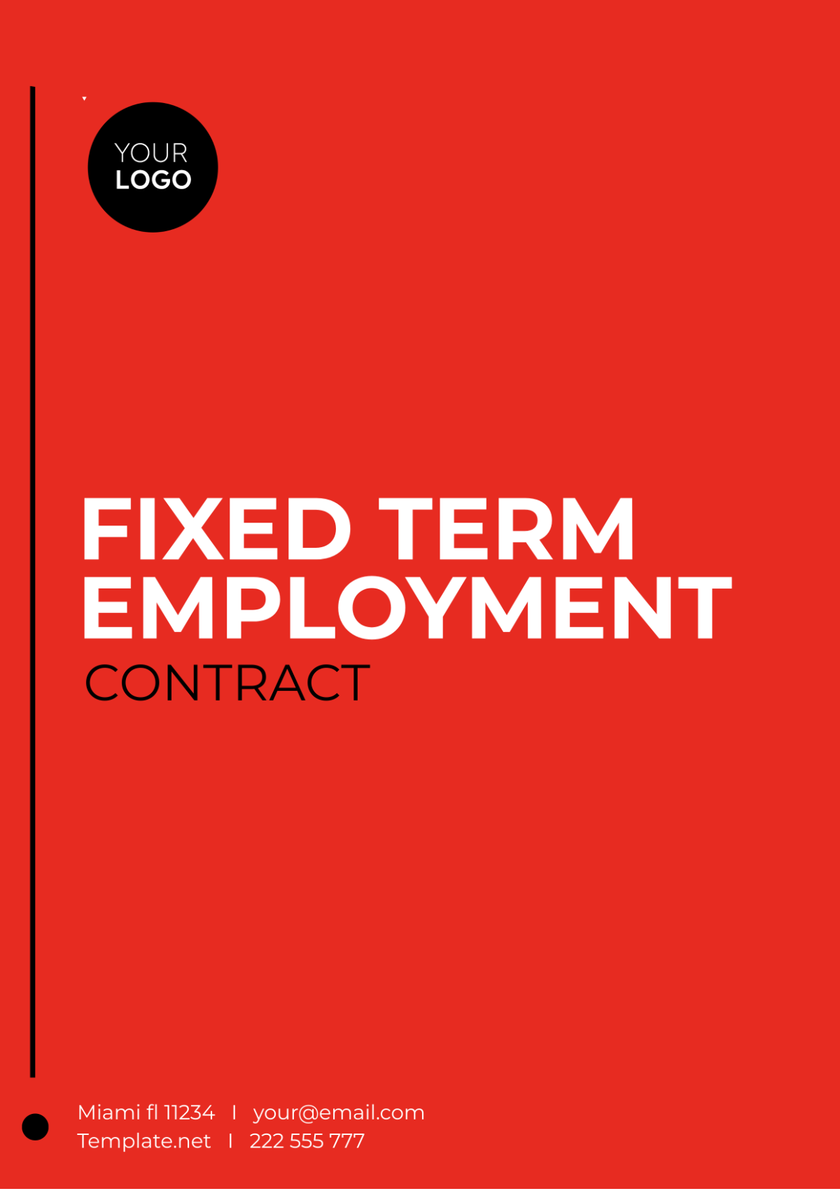 Fixed Term Employment Contract Template Edit Online And Download Example 