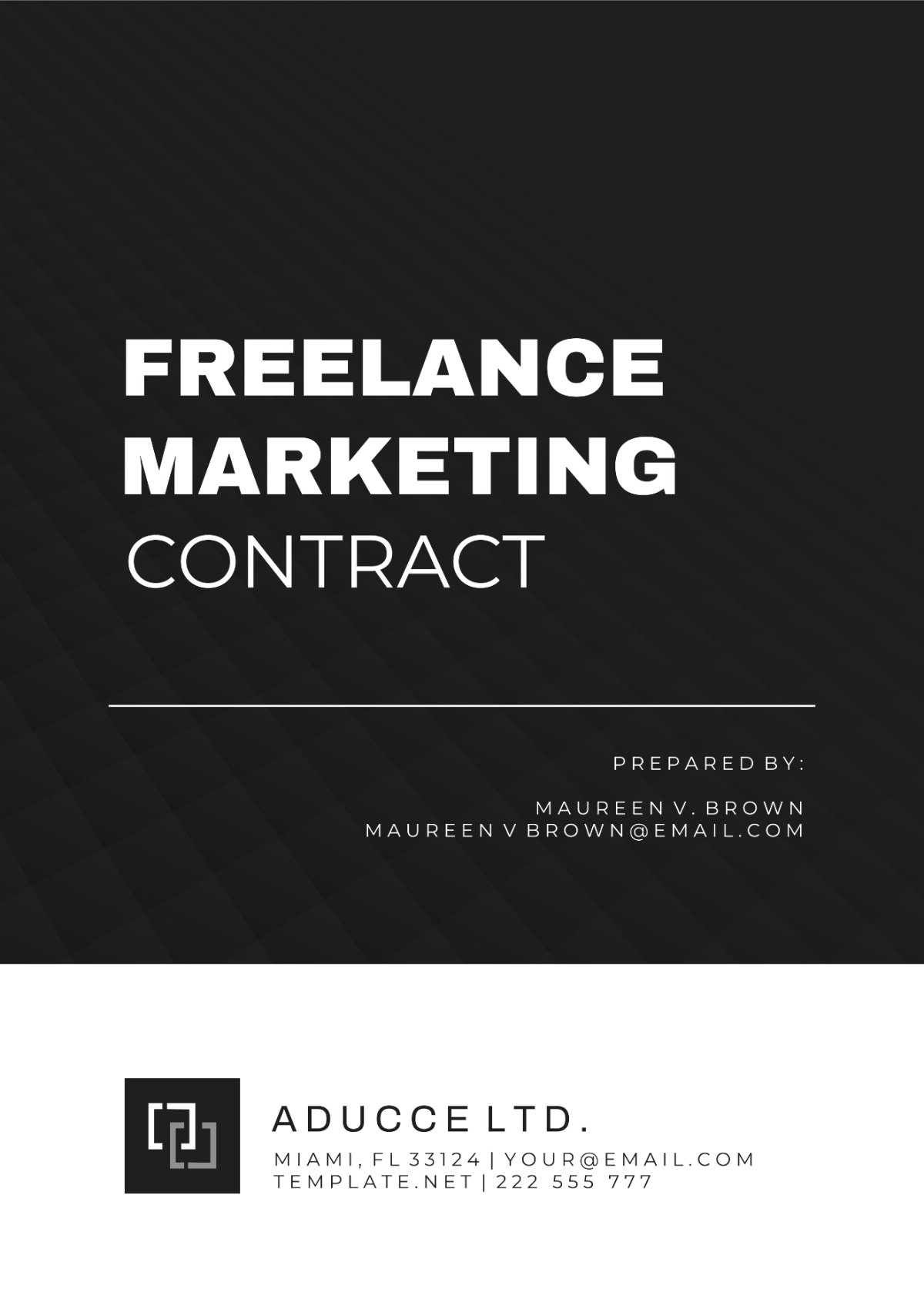 Freelance Marketing Contract Template - Edit Online & Download