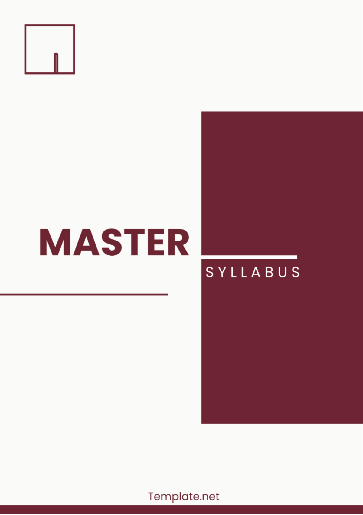 Master Syllabus Template