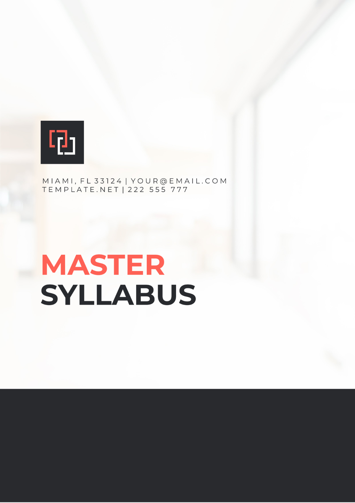 Master Syllabus Template