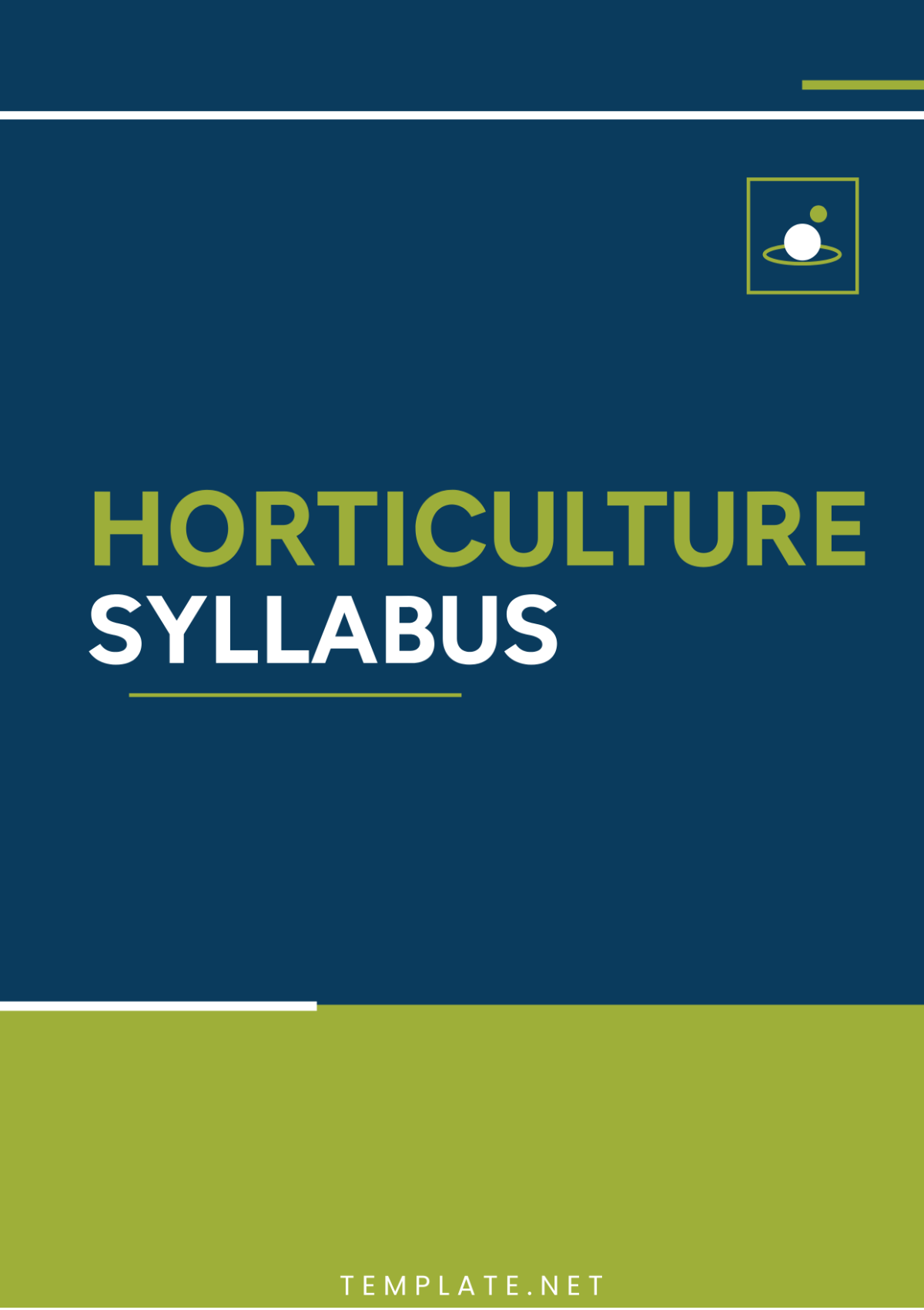 Horticulture Syllabus Template