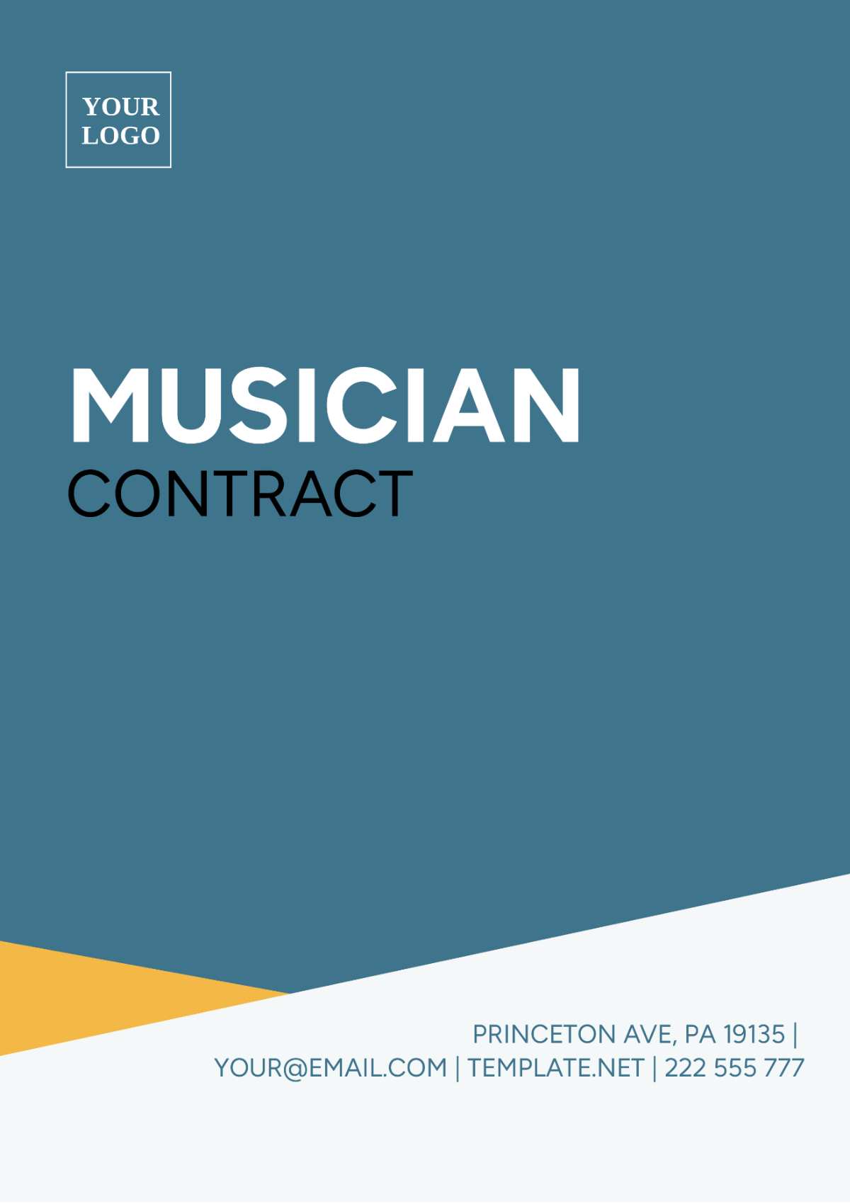 Musician Contract Template - Edit Online & Download