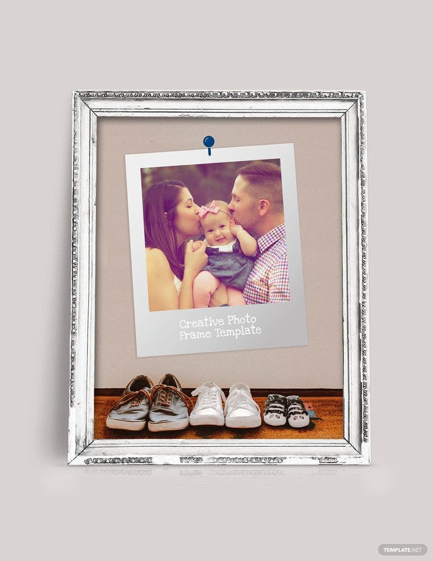 Family Photo Frame Template in Word, PSD