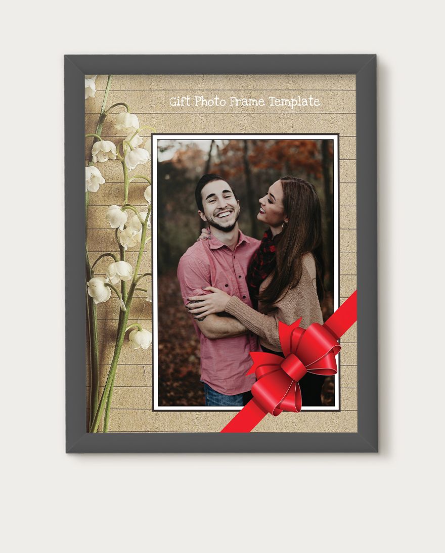 Gift Photo Frame Template