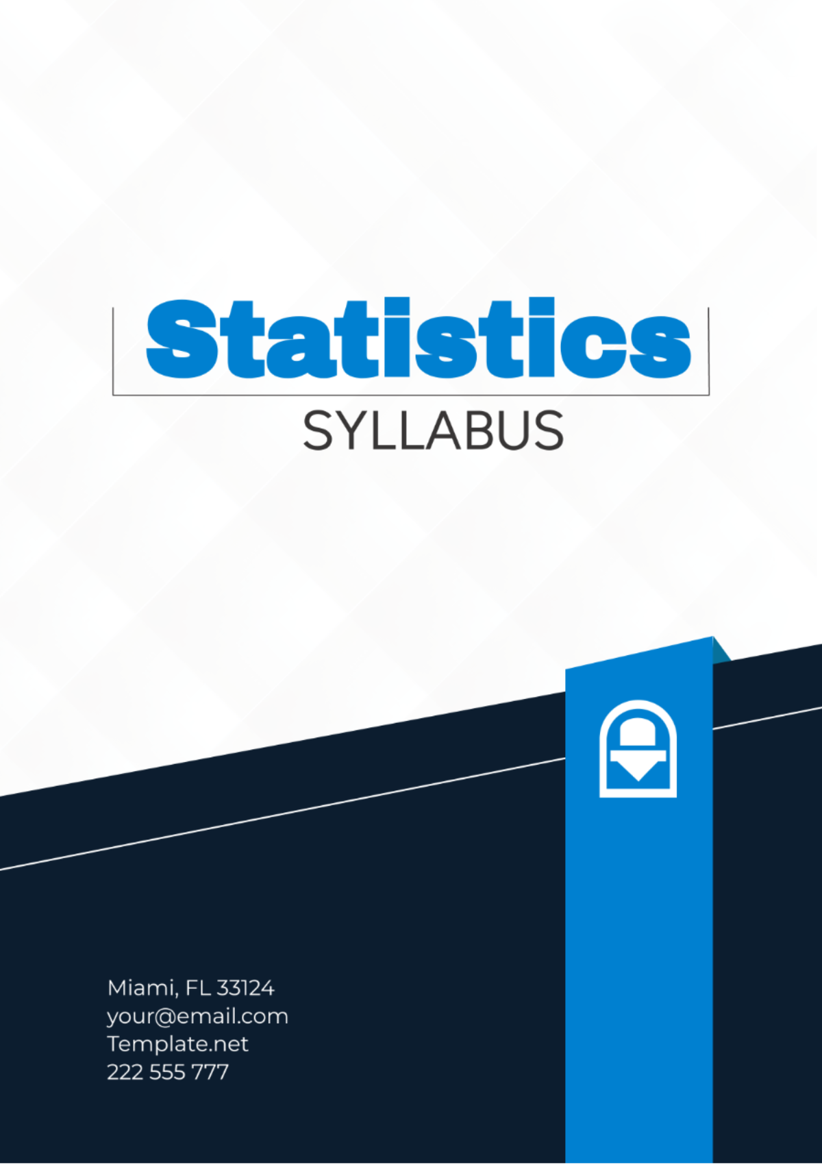 Statistics Syllabus Template