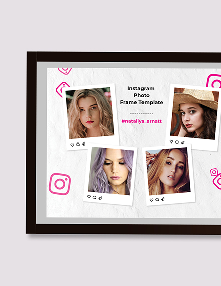 Free Colorful Instagram Photo Frame Template to Edit Online