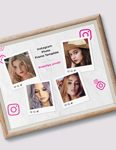 Free Colorful Instagram Photo Frame Template to Edit Online
