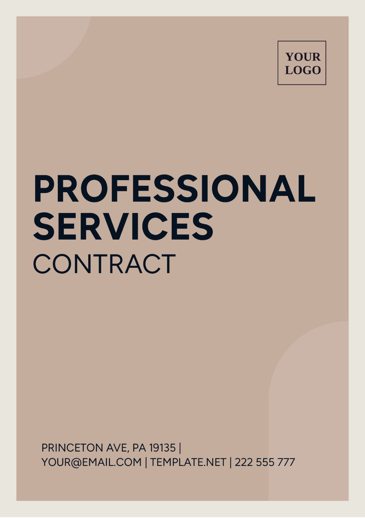 Professional Services Contract Template - Edit Online & Download