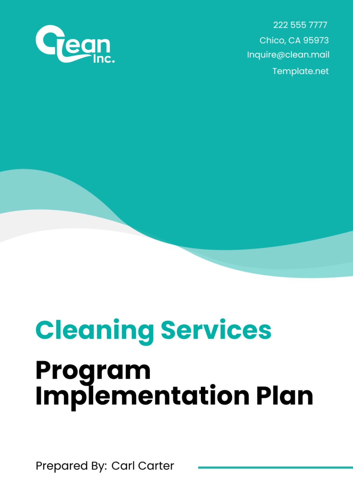 Cleaning Services Program Implementation Plan Template - Edit Online & Download