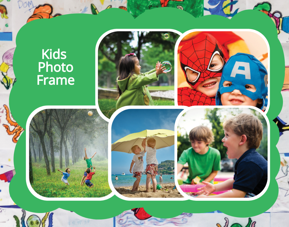Kids Photo Frame Template