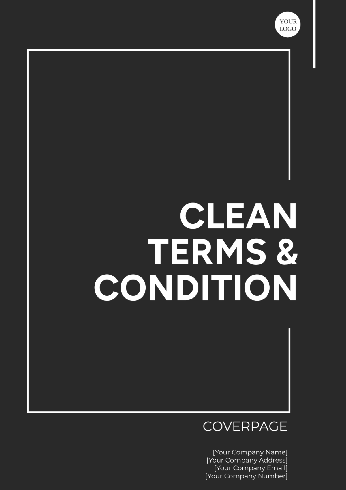 Clean Terms and Conditions Cover Page