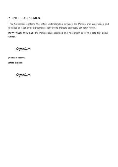 Free Bookkeeper Contract Template to Edit Online