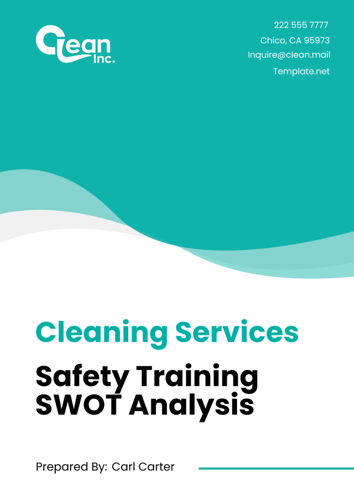 Free Cleaning Services Safety Training SWOT Analysis Template