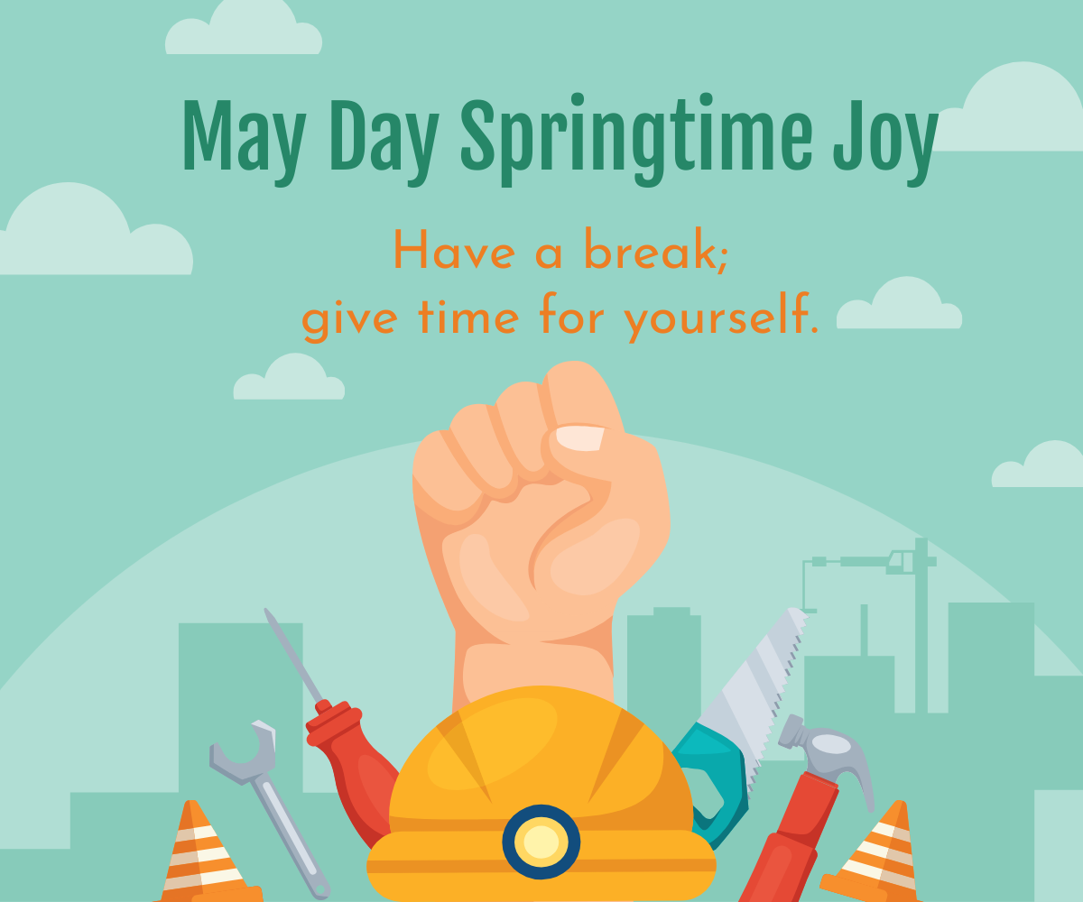 Free May Day Ad Banner Template
