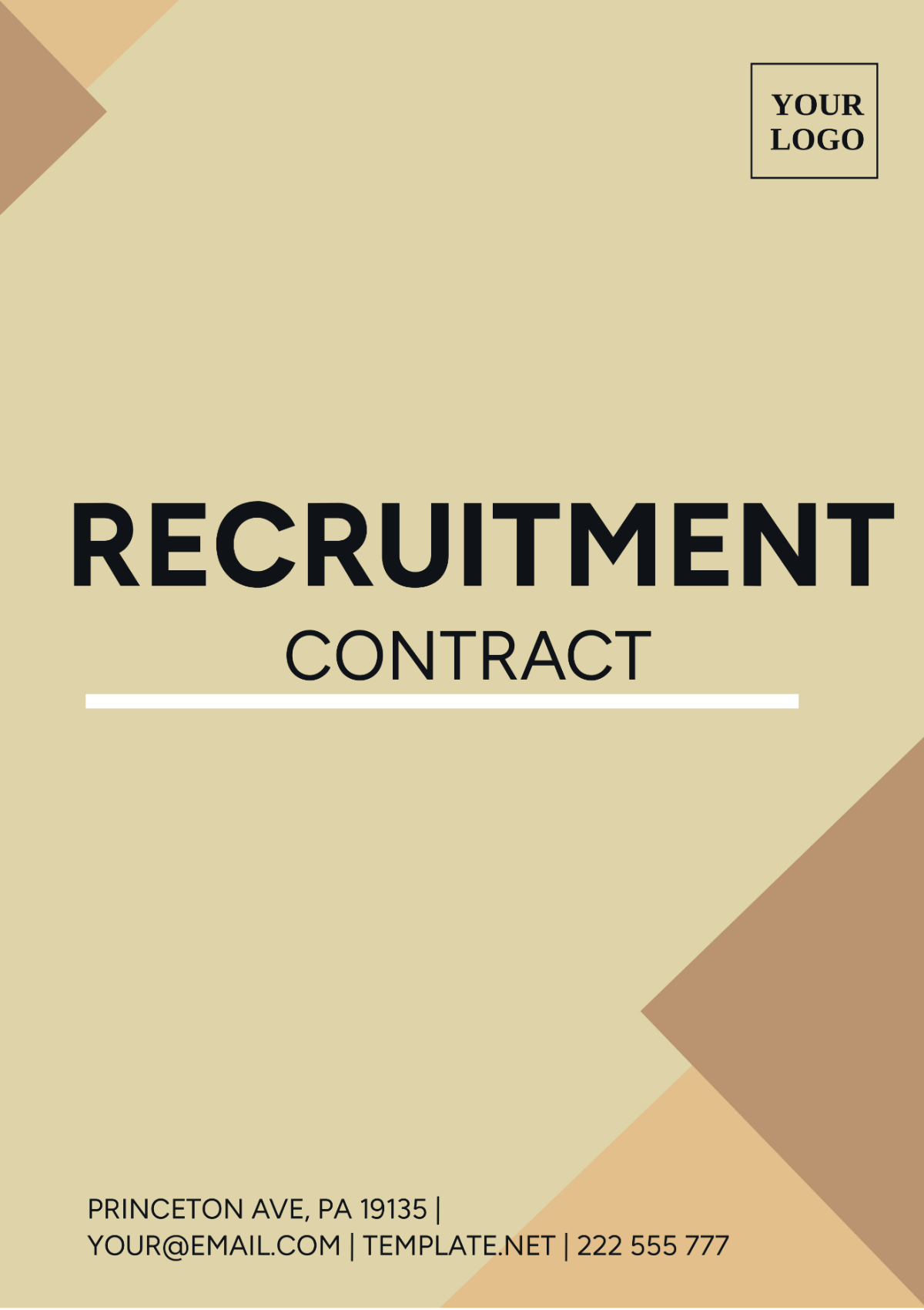 Recruitment Contract Template - Edit Online & Download