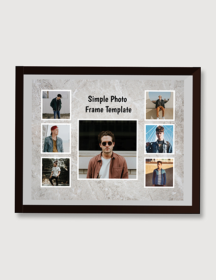 Free Simple Photo Frame Template to Edit Online