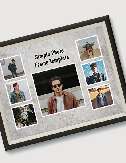 Free Simple Photo Frame Template to Edit Online