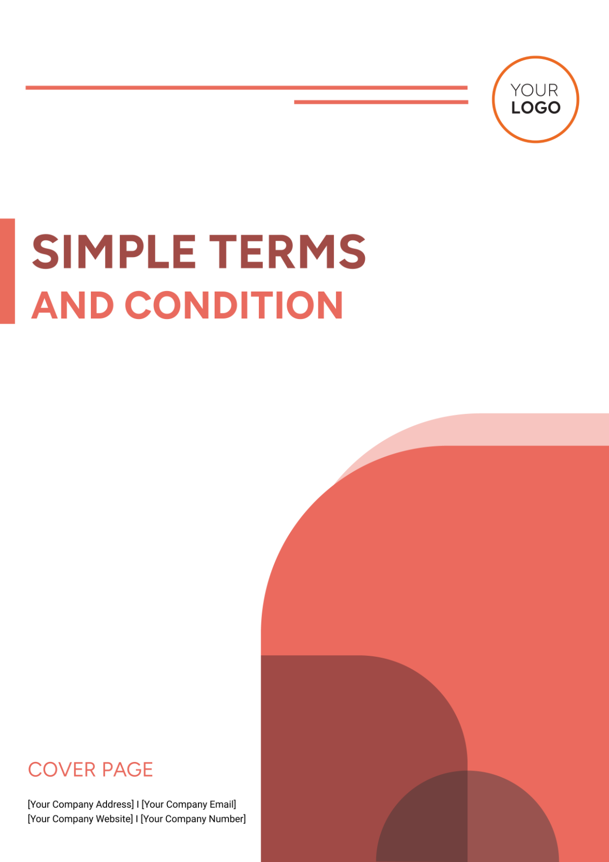 Simple Terms and Conditions Cover Page