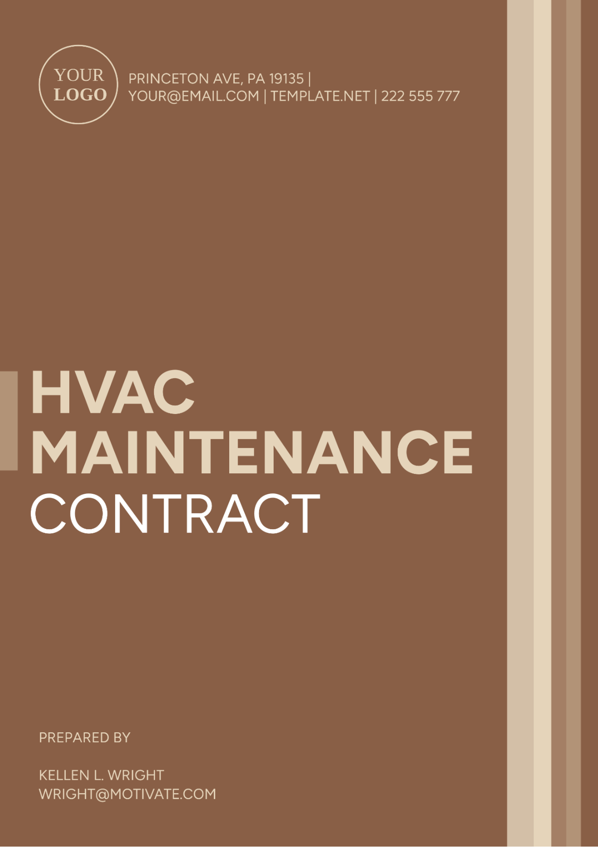 HVAC Maintenance Contract Template - Edit Online & Download