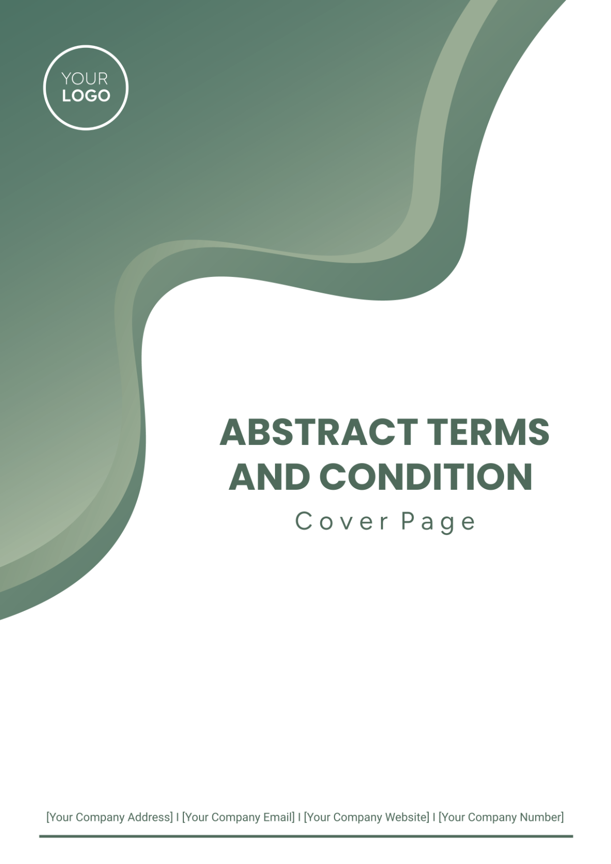 Abstract Terms and Conditions Cover Page