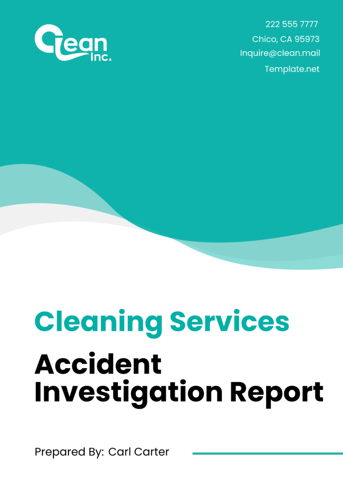 Cleaning Services Accident Investigation Report Template - Edit Online & Download