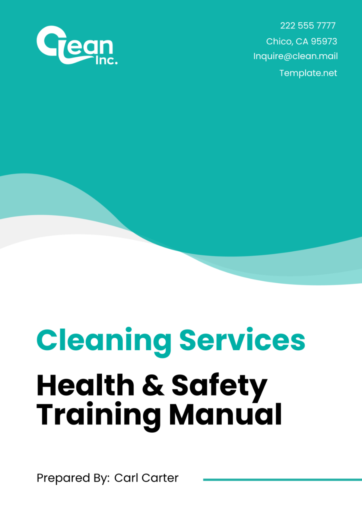 Free Cleaning Services Health & Safety Training Manual Template