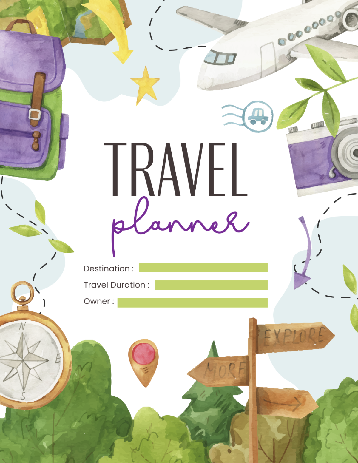Free Vacation Planner Template