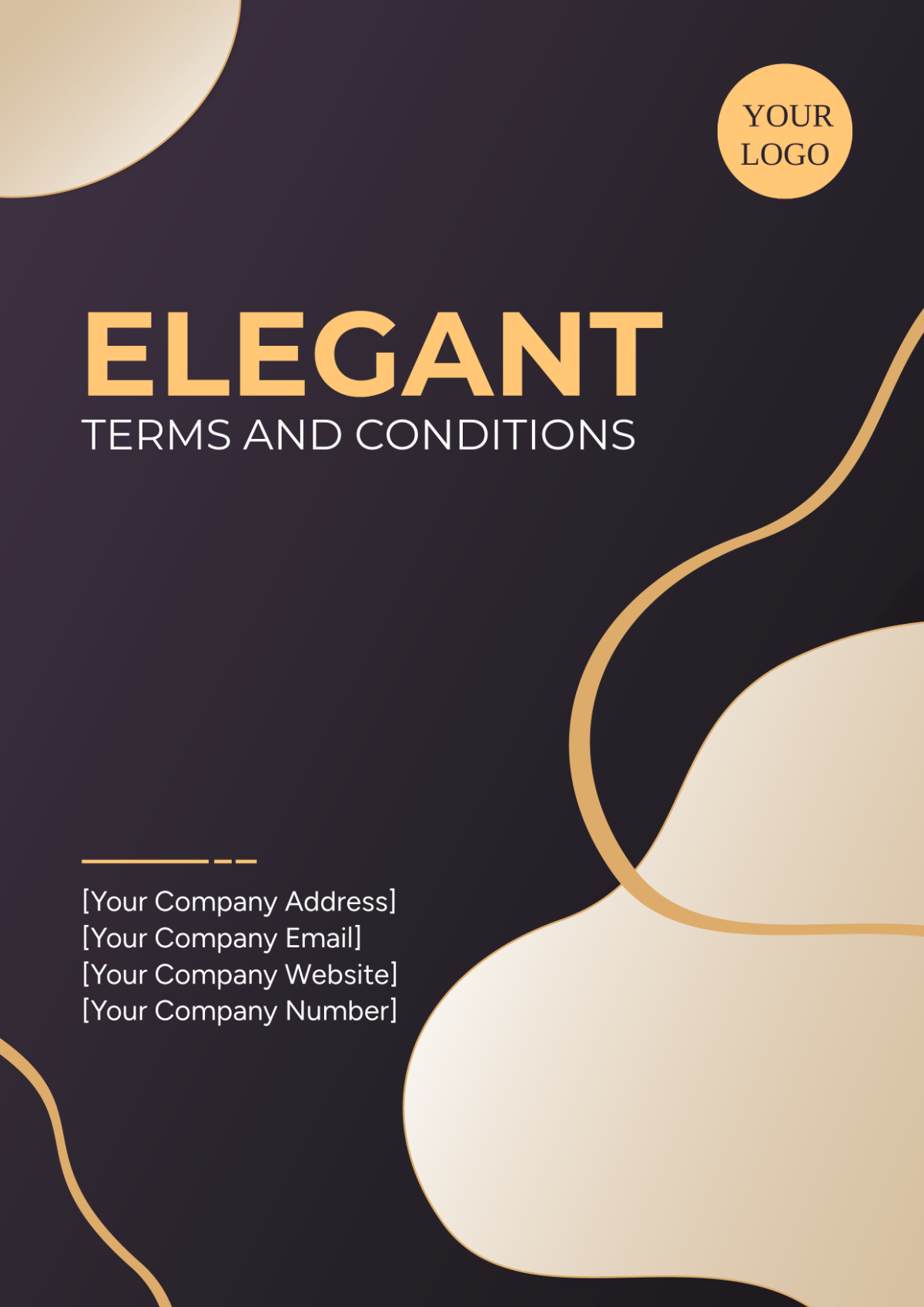 Elegant Terms and Conditions Cover Page