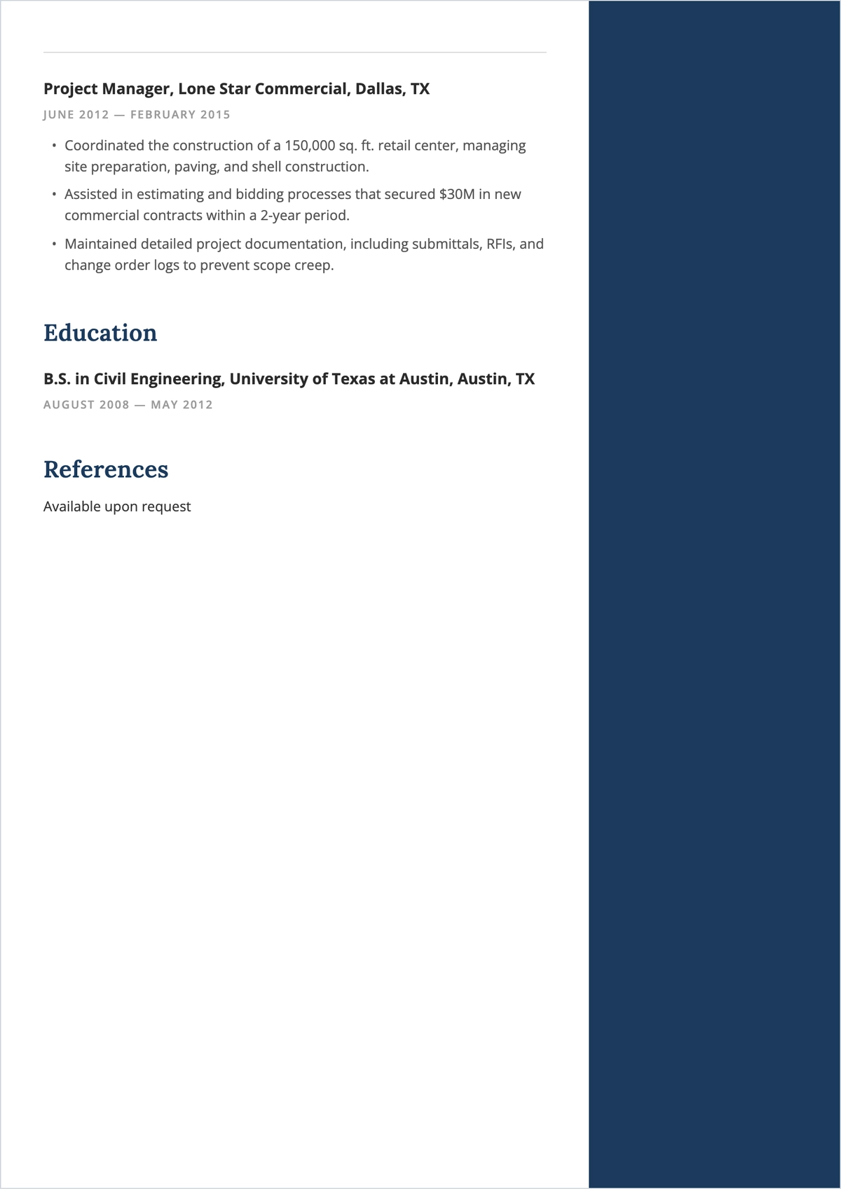 Free CV Word ATS Resume Template, AI Resume Builder