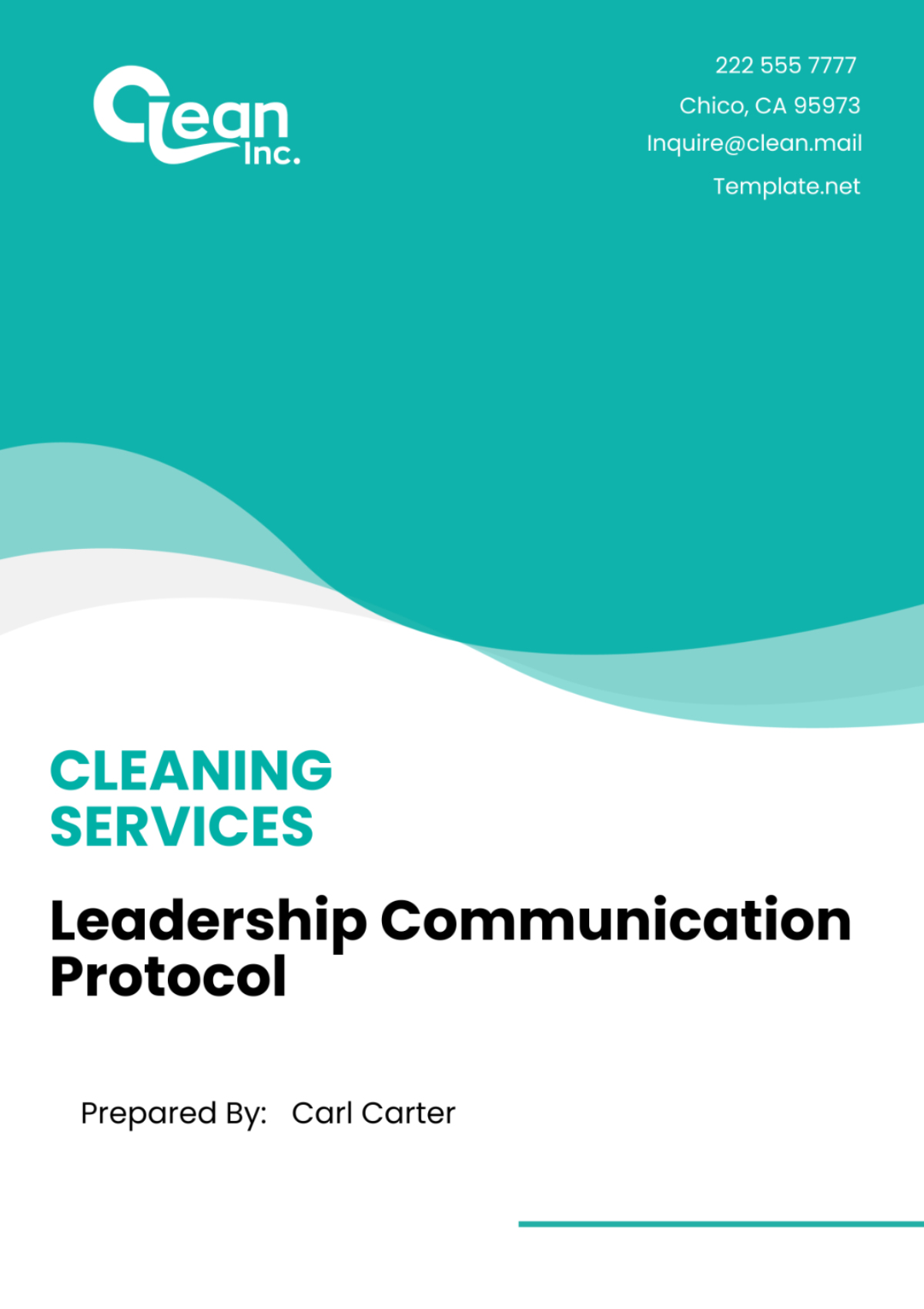 Cleaning Services Leadership Communication Protocol Template - Edit Online & Download