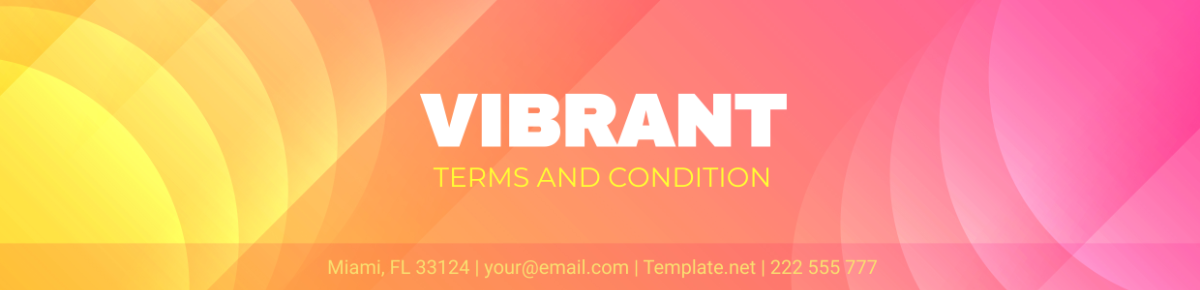 Vibrant Support and Maintenance Header Template