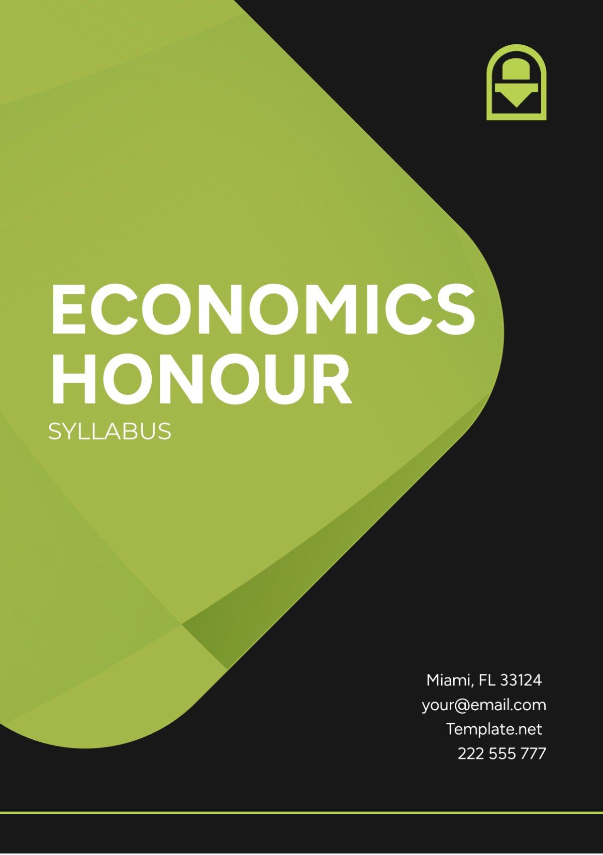 Economics Honours Syllabus Template