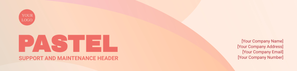 Pastel Support and Maintenance Header