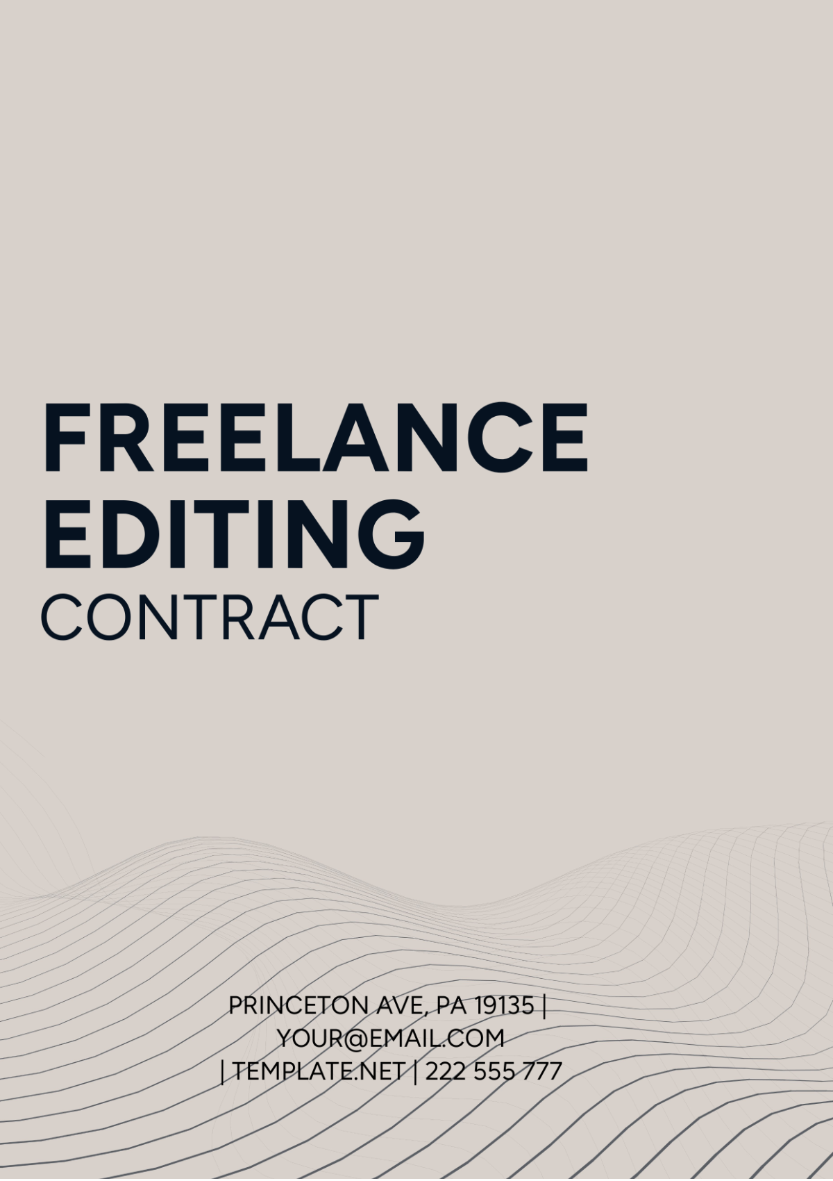 Freelance Editing Contract Template - Edit Online & Download