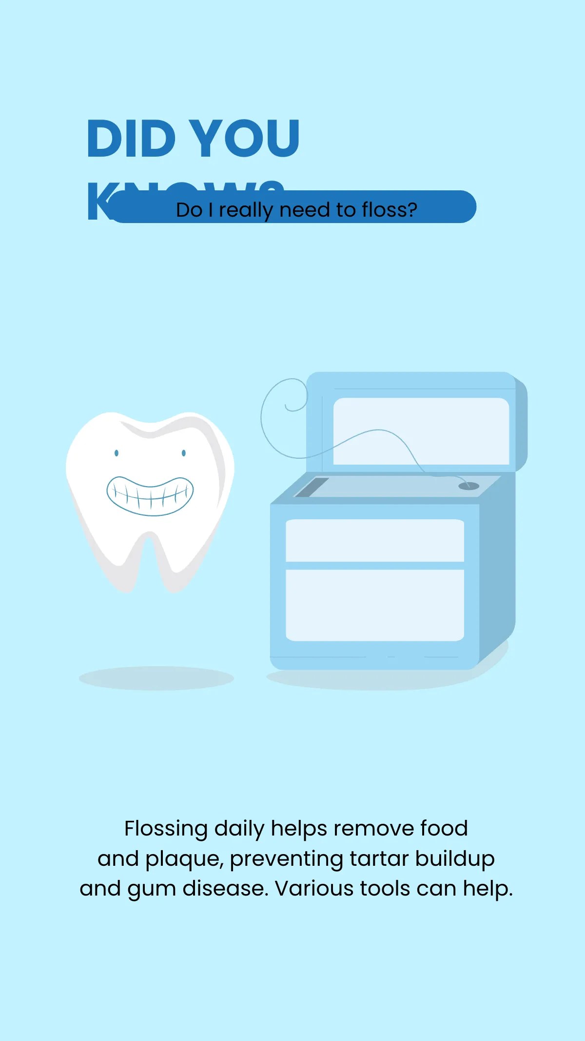 Free Did You Know Dentist Questions Design Template to Edit Online