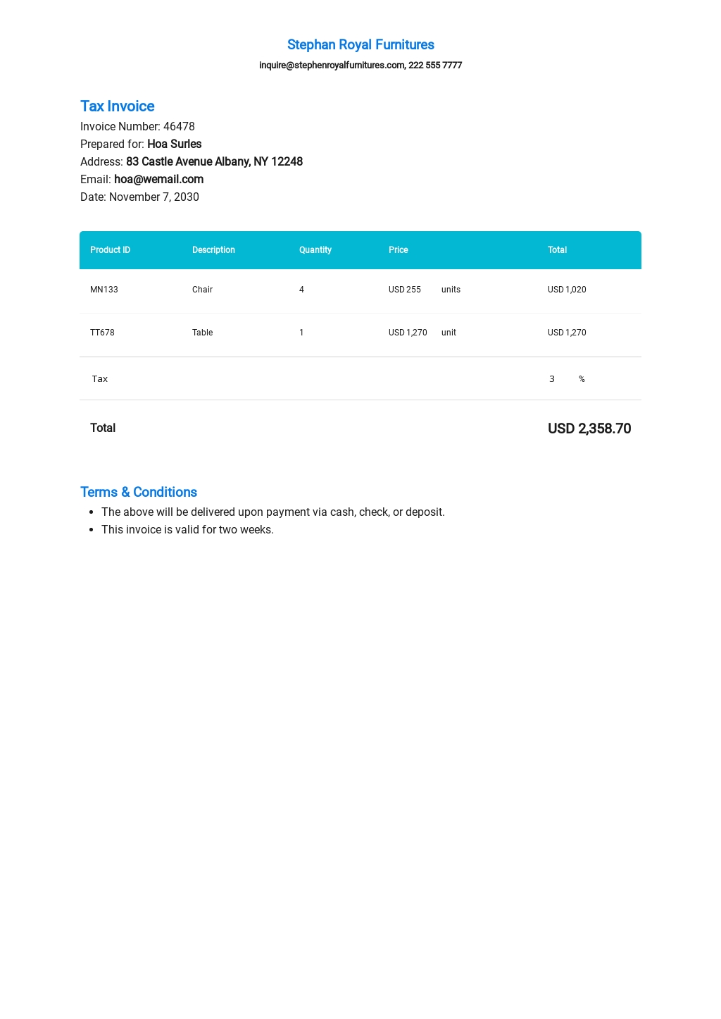 Download 10+ Tax Invoice Templates Microsoft Excel (XLS)