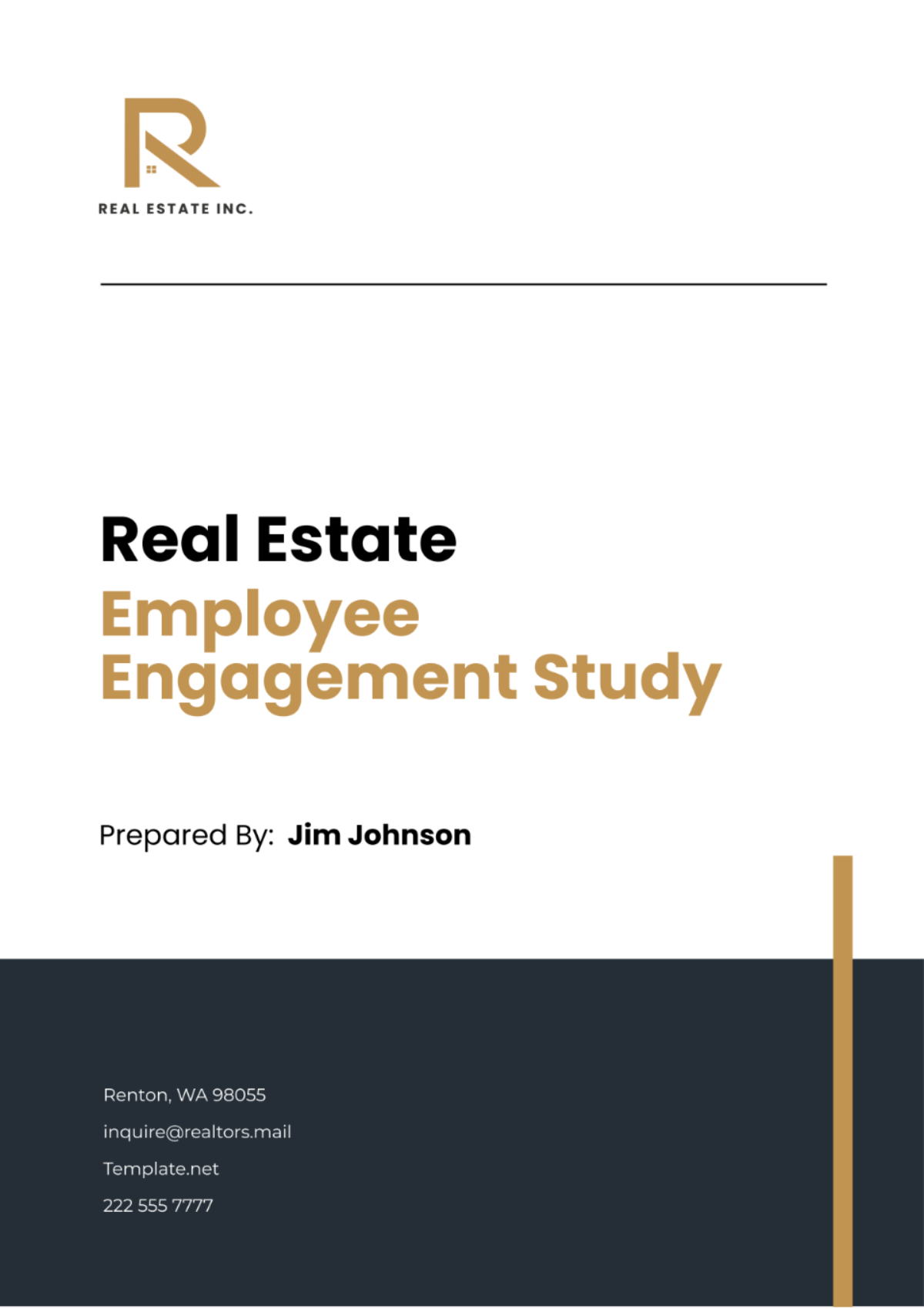 Real Estate Employee Engagement Study Template