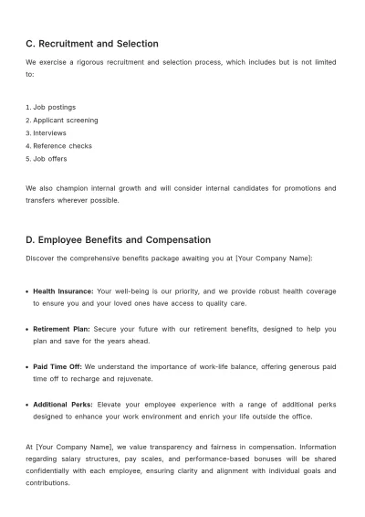 Free Real Estate HR Policy & Procedure Manual Template to Edit Online