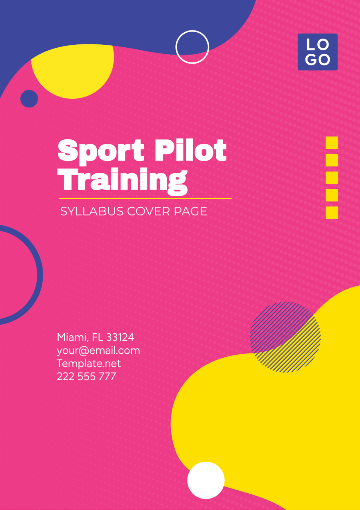 Sport Pilot Training Syllabus Template