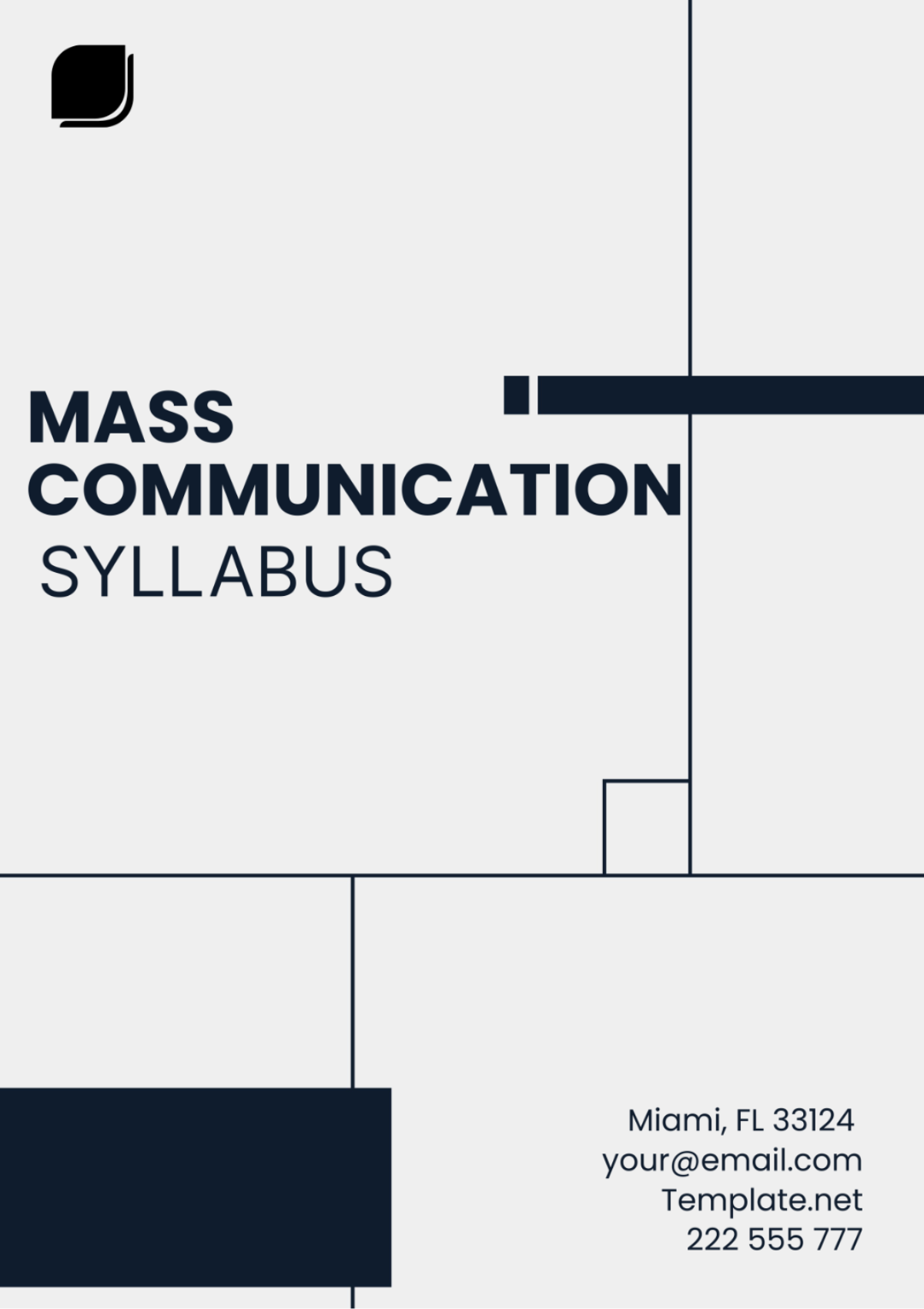 Mass Communication Syllabus Template