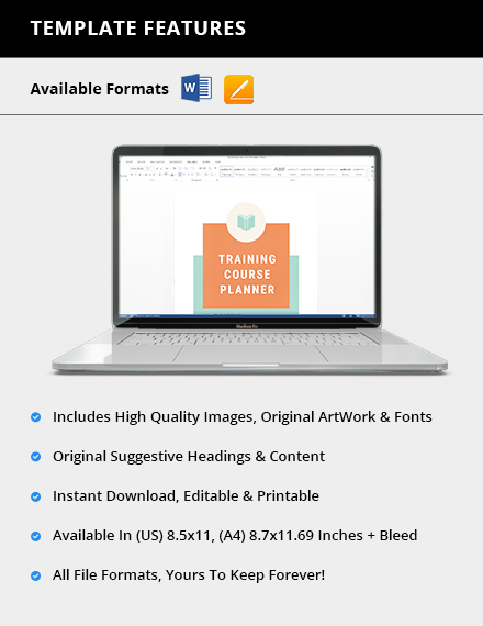 Training Course Planner Format