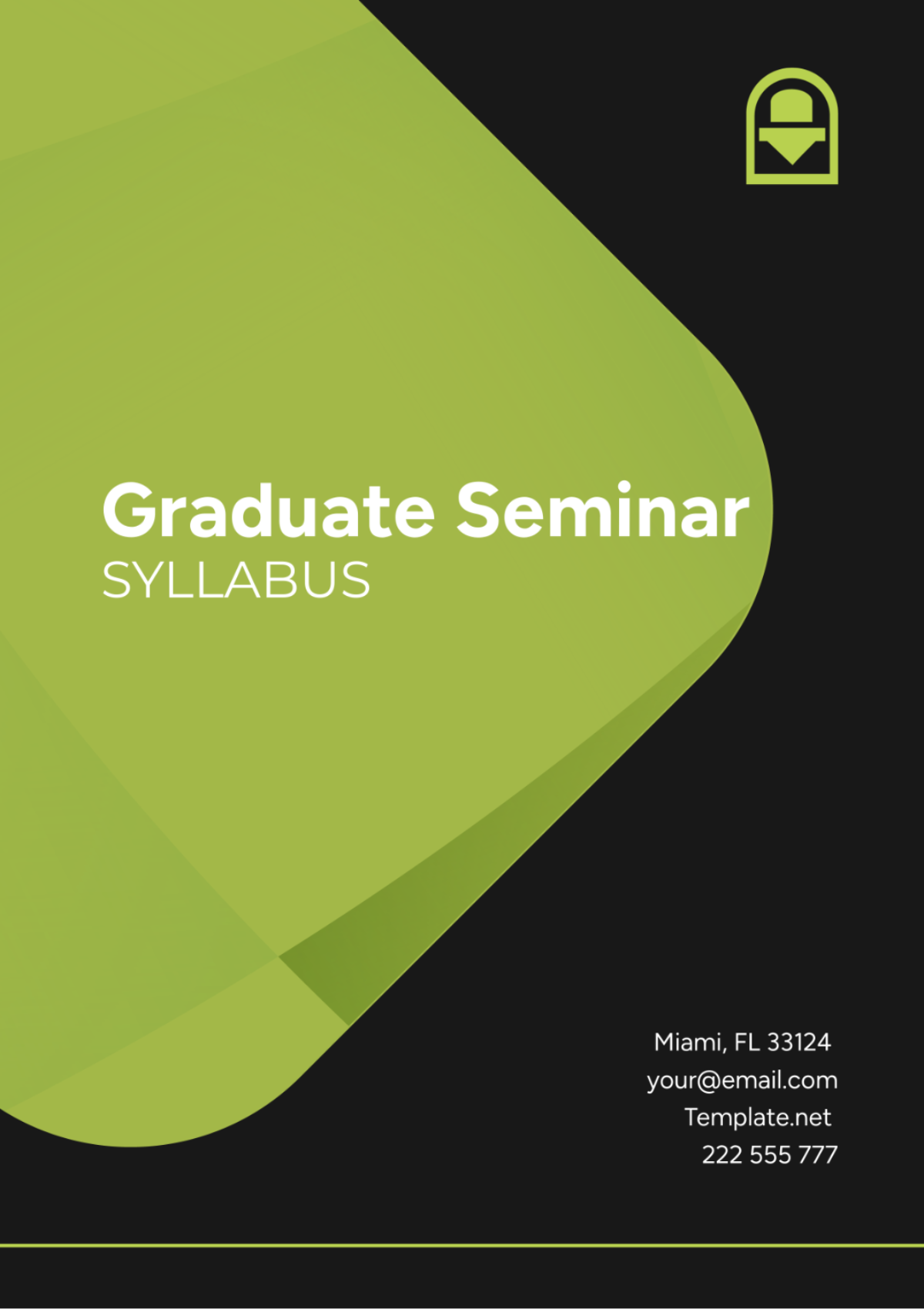 Graduate Seminar Syllabus Template